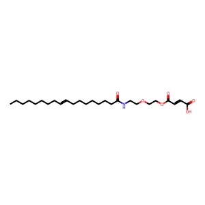 [(Z)-2-[2-[(1-oxo-9-octadecenyl)amino]ethoxy]ethyl] hydrogen maleate structure