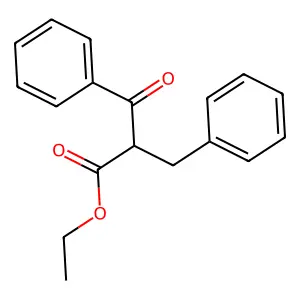 Ethyl 2-benzyl-3-oxo-3-phenylpropanoate structure