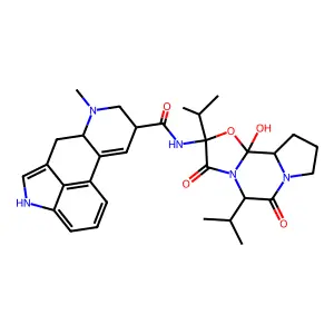 (8alpha)-12'-Hydroxy-2',5'alpha-diisopropylergotaman-3',6',18-trione structure