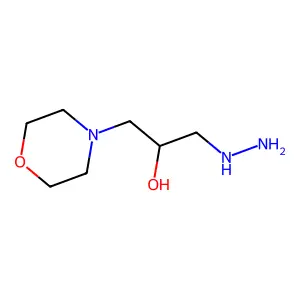 1-Hydrazino-3-morpholinopropan-2-ol structure