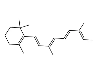 2-(3,7-Dimethylnona-1,3,5,7-tetraenyl)-1,3,3-trimethylcyclohexene structure