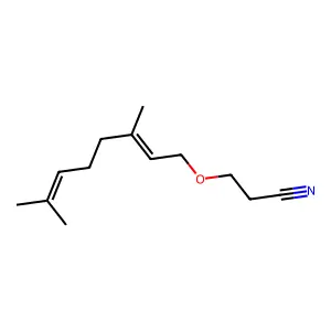 3-[(3,7-Dimethyl-2,6-octadienyl)oxy]propiononitrile structure