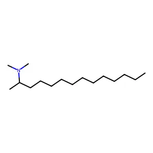 2-Dimethylaminotetradecane structure