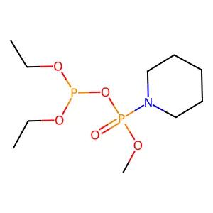 Phosphonic acid, piperidino-, monomethyl ester, anhydride with diethyl phosphite structure