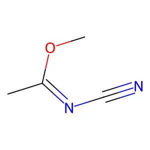 Ethanimidic acid, N-cyano-, methyl ester structure