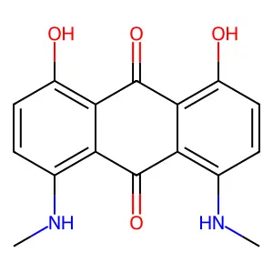 9,10-Anthracenedione, 4,5-bis(methylamino)-1,8-dihydroxy- structure