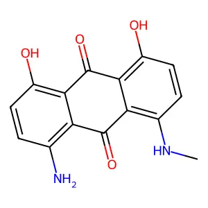 9,10-Anthracenedione, 1-amino-4,5-dihydroxy-8-(methylamino)- structure