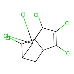 (1R,7S)-2,3,4,5,6,9-Hexachlorotricyclo[5.2.1.04,8]deca-2,5-diene structure
