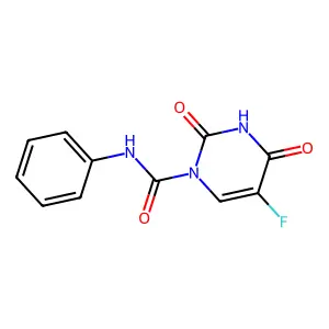 1(2H)-Pyrimidinecarboxamide, 5-fluoro-3,4-dihydro-2,4-dioxo-N-phenyl- structure
