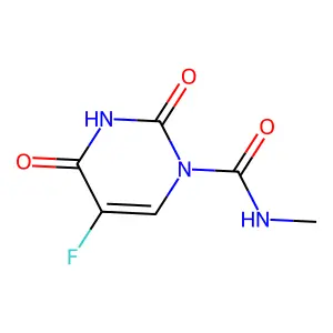 1-Methylcarbamoyl-5-fluorouracil structure