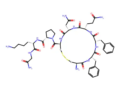 Felypressin Acetate structure