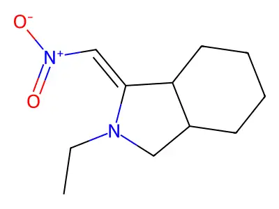 2-ethyl-3-(nitromethylidene)-3a,4,5,6,7,7a-hexahydro-1H-isoindole structure