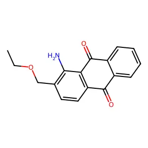1-Amino-2-ethoxymethyl-9,10-anthracenedione structure