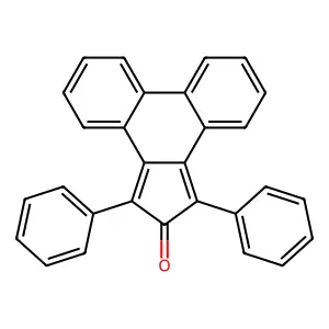 1,3-diphenyl-2H-cyclopenta(l)phenanthren-2-one structure