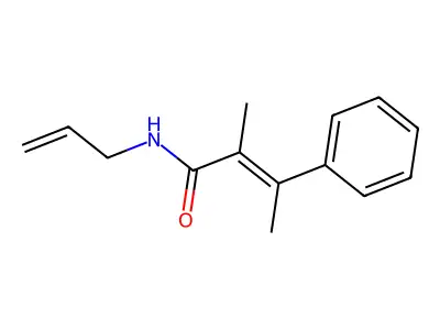 N-Allyl-alpha,beta-dimethylcinnamamide structure