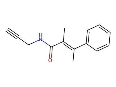 alpha,beta-Dimethyl-N-(2-propynyl)cinnamamide structure