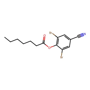 Bromoxynil heptanoate structure