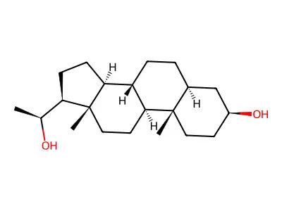 Allopregnane-3beta,20alpha-diol structure