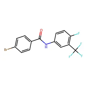 Benzamide, 4-bromo-N-[4-fluoro-3-(trifluoromethyl)phenyl]- structure