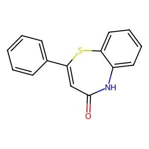 2-Phenyl-1,5-benzothiazepin-4-one structure
