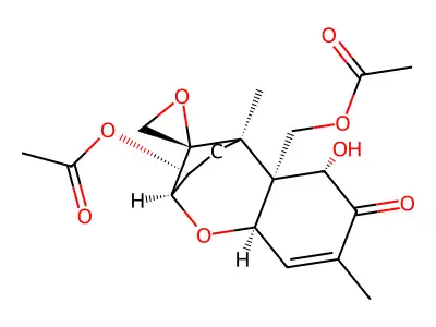 7-Hydroxy-8-oxo-12,13-epoxytrichothec-9-ene-3,15-diyl diacetate structure