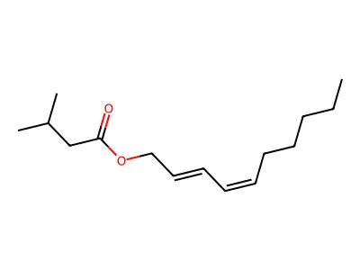 Deca-2,4-dienyl 3-methylbutanoate structure