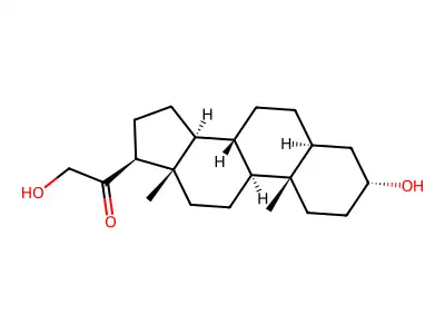 Allotetrahydrodeoxycorticosterone structure