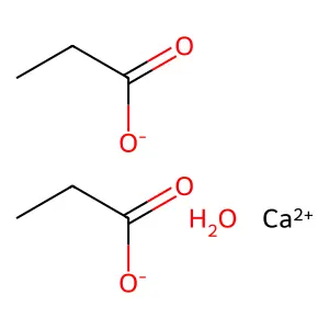 Propanoic acid, calcium salt, monohydrate structure