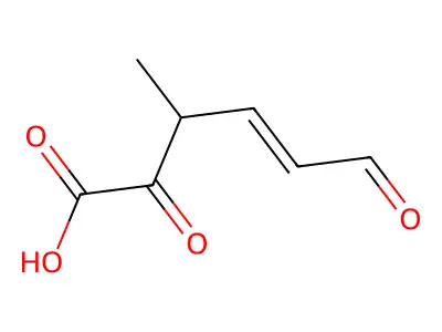 3-Methyl-2,6-dioxo-4-hexenoic acid structure