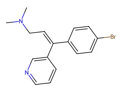 3-(4-Bromophenyl)-N,N-dimethyl-3-(pyridin-3-yl)prop-2-en-1-amine structure