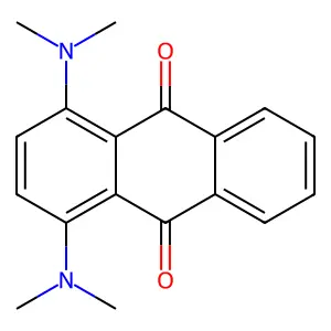 9,10-Anthracenedione, 1,4-bis(dimethylamino)- structure