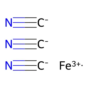Iron(3+) tricyanide structure