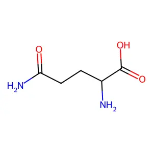L-Glutamine structure