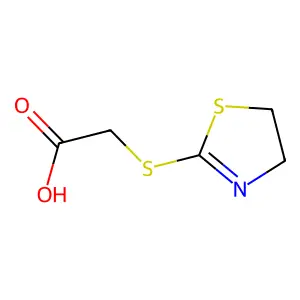 (4,5-Dihydro-thiazol-2-ylsulfanyl)-acetic acid structure