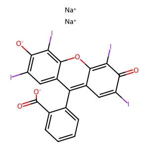 Erythrosine sodium structure