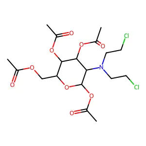 Tetraacetylglucosamine mustard structure