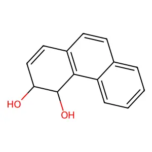 (3S,4S)-3,4-dihydrophenanthrene-3,4-diol structure