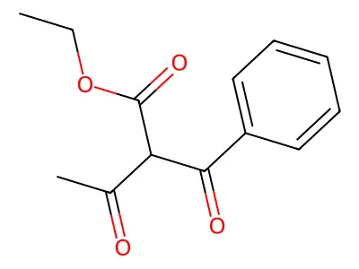 Ethyl 2-benzoylacetoacetate structure