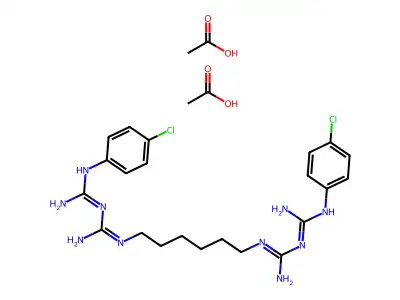Chlorhexidine diacetate 100 microg/mL in Acetonitrile:Water structure