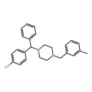 Meclizine structure