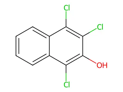 2-Naphthol, trichloro- structure