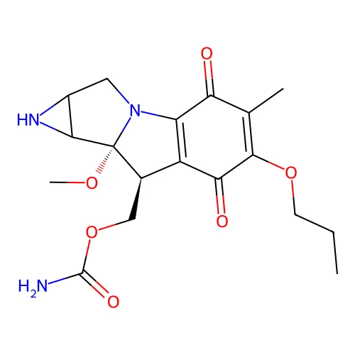 7-Propoxy-7-demethoxymitomycin A structure