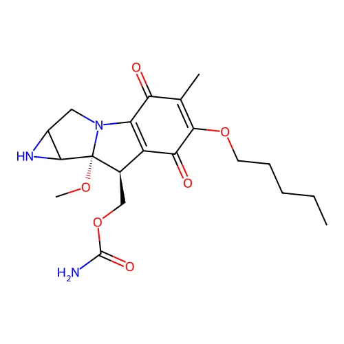 7-Pentyloxy-7-demethoxymitomycin A structure