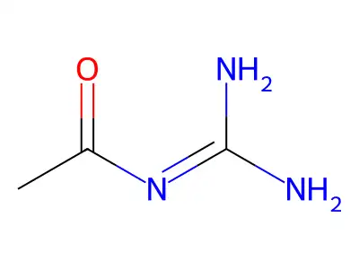 N-(Aminoiminomethyl)acetamide structure
