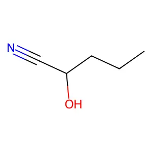 2-Hydroxypentanenitrile structure