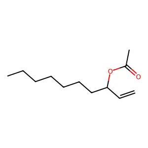 1-Decen-3-ol, 3-acetate structure
