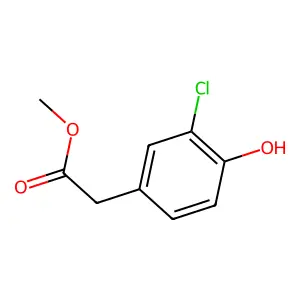 Methyl 3-chloro-4-hydroxyphenylacetate structure