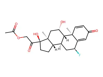 Fluprednisolone acetate structure