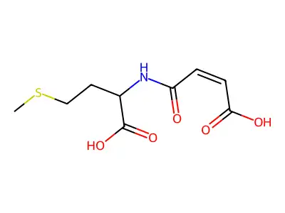 2-(3-Carboxyprop-2-enoylamino)-4-methylsulfanylbutanoic acid structure