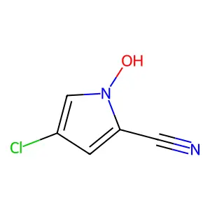 4-Chloro-1-hydroxypyrrole-2-carbonitrile structure